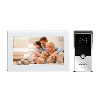 Analog Villa Kit 4 Fire (Monitor Interior SKY-LNX-M72T-4W și Sonerie Video Inteligentă SKY-LNX-P5-4W)